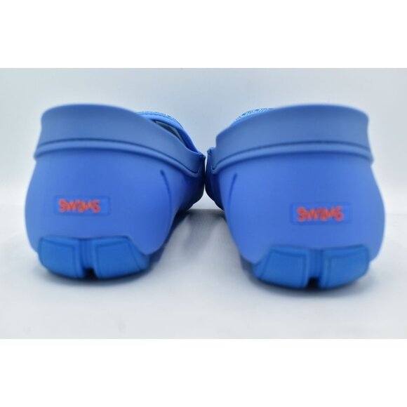 SWIMS Mens Size 12 Printed Penny Loafer Sail Blue Slip On Loafers Shoes - Picture 5 of 12